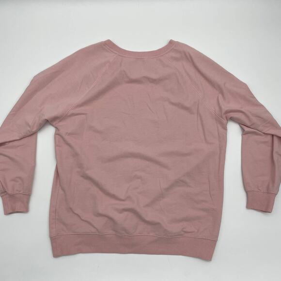 WILDFOX Womens Soft Pink Coffee and Sunshine Pullover Sweatshirt Size M - Picture 2 of 6